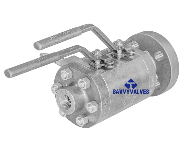 1″-1500LB DBB Double Ball Ball Valve