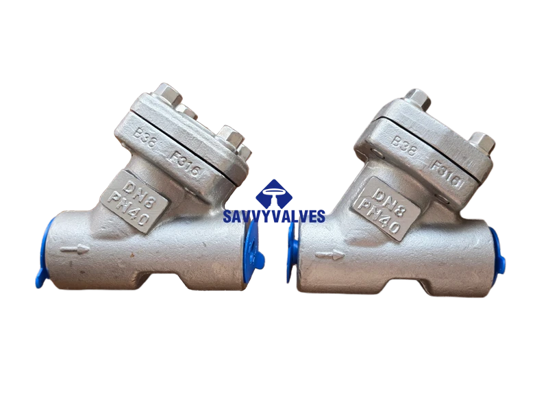 DN8-PN40 Y Pattern Lift Check Valve