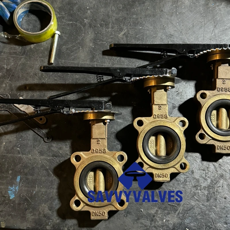 B148 C95800 Aluminum Bronze Lugged Butterfly Valve 2″ 150LB