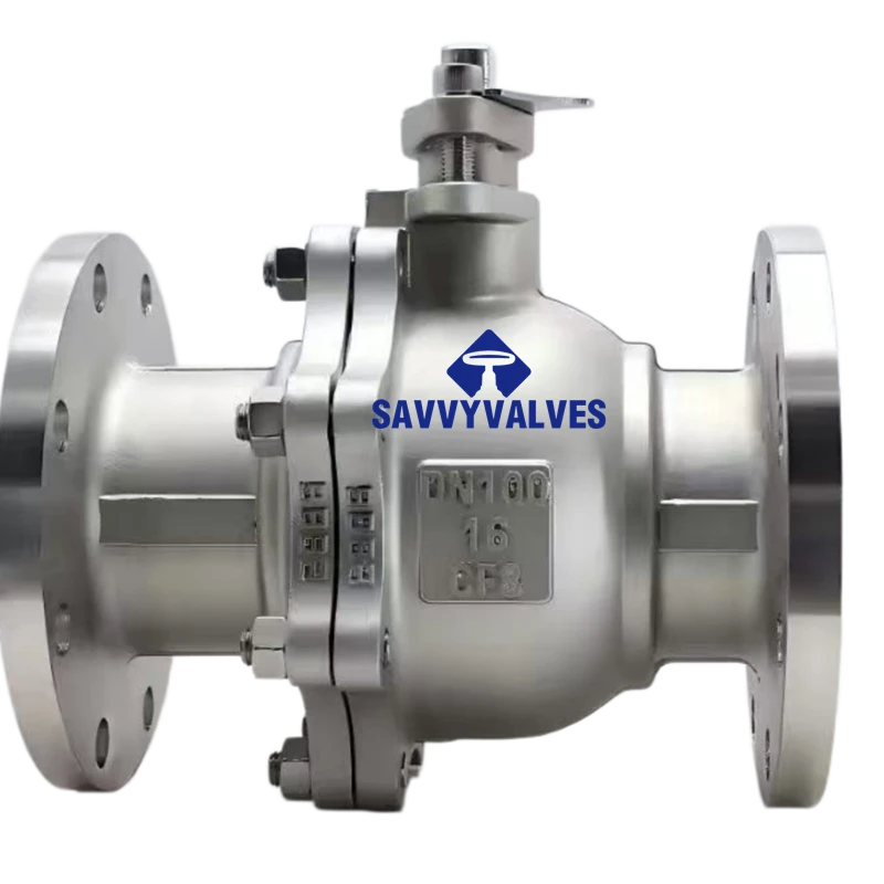 DN100-PN16-RF 2-Piece Floating Ball Valve
