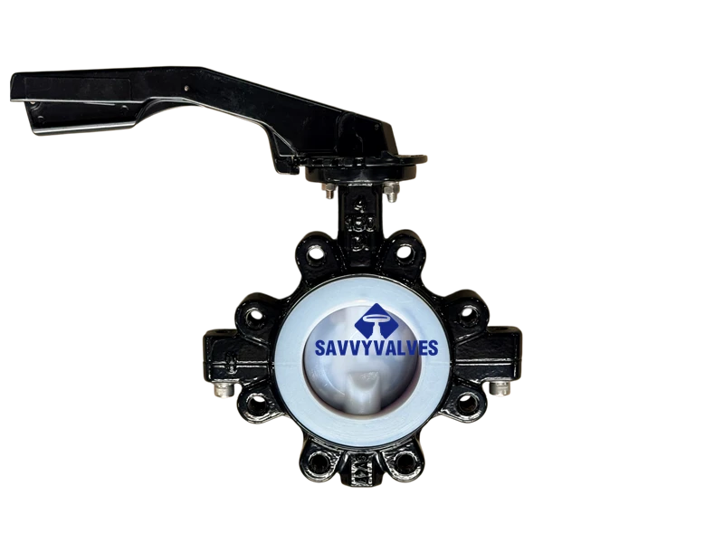 4″-150LB-Lugged PFA Lined Butterfly Valve
