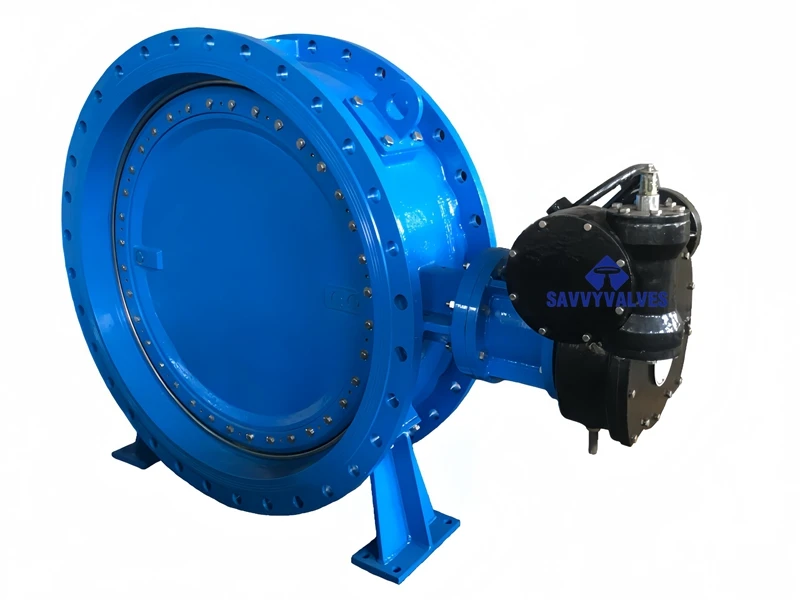 BS5155 Rubber Seated Double Offset Butterfly Valve