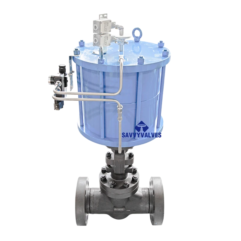 2″-1500LB Pneumatic Globe Valve