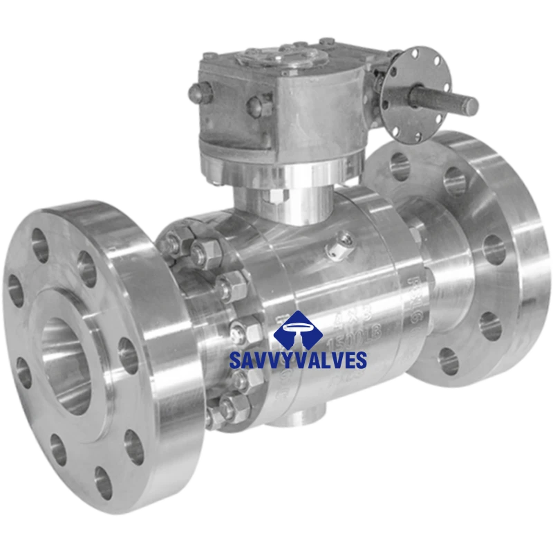 4″*3″-1500LB SS Trunnion Ball Valve