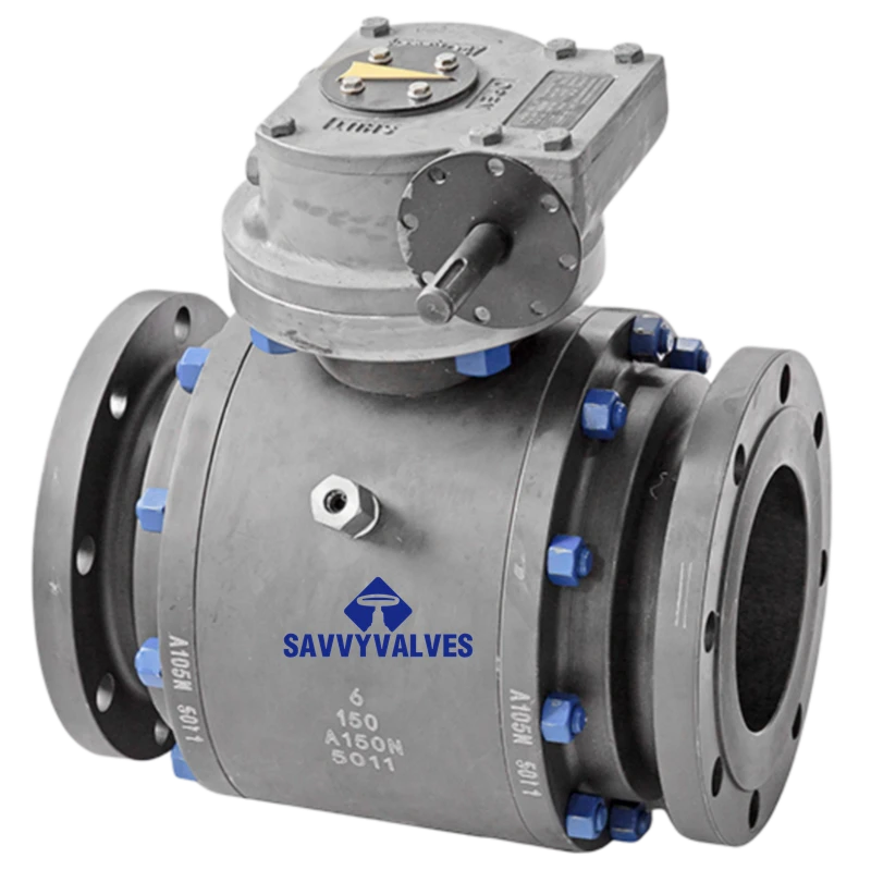 6″-150LB-RF A105 Trunnion Ball Valve