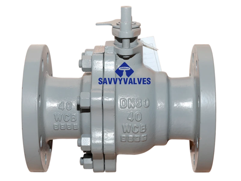 DN80-PN40-RF Soft Seated Floating Ball Valve