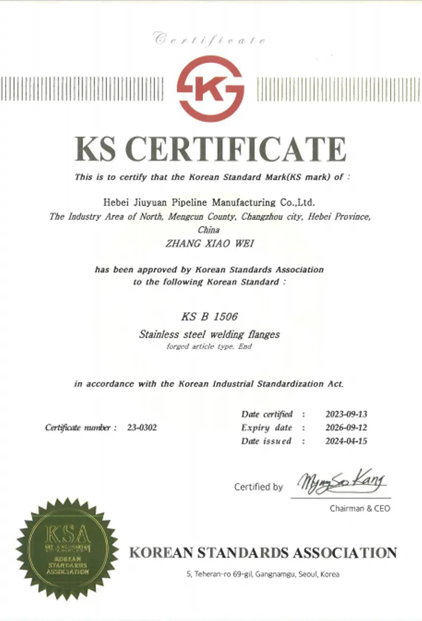 flanges and pipe fittings