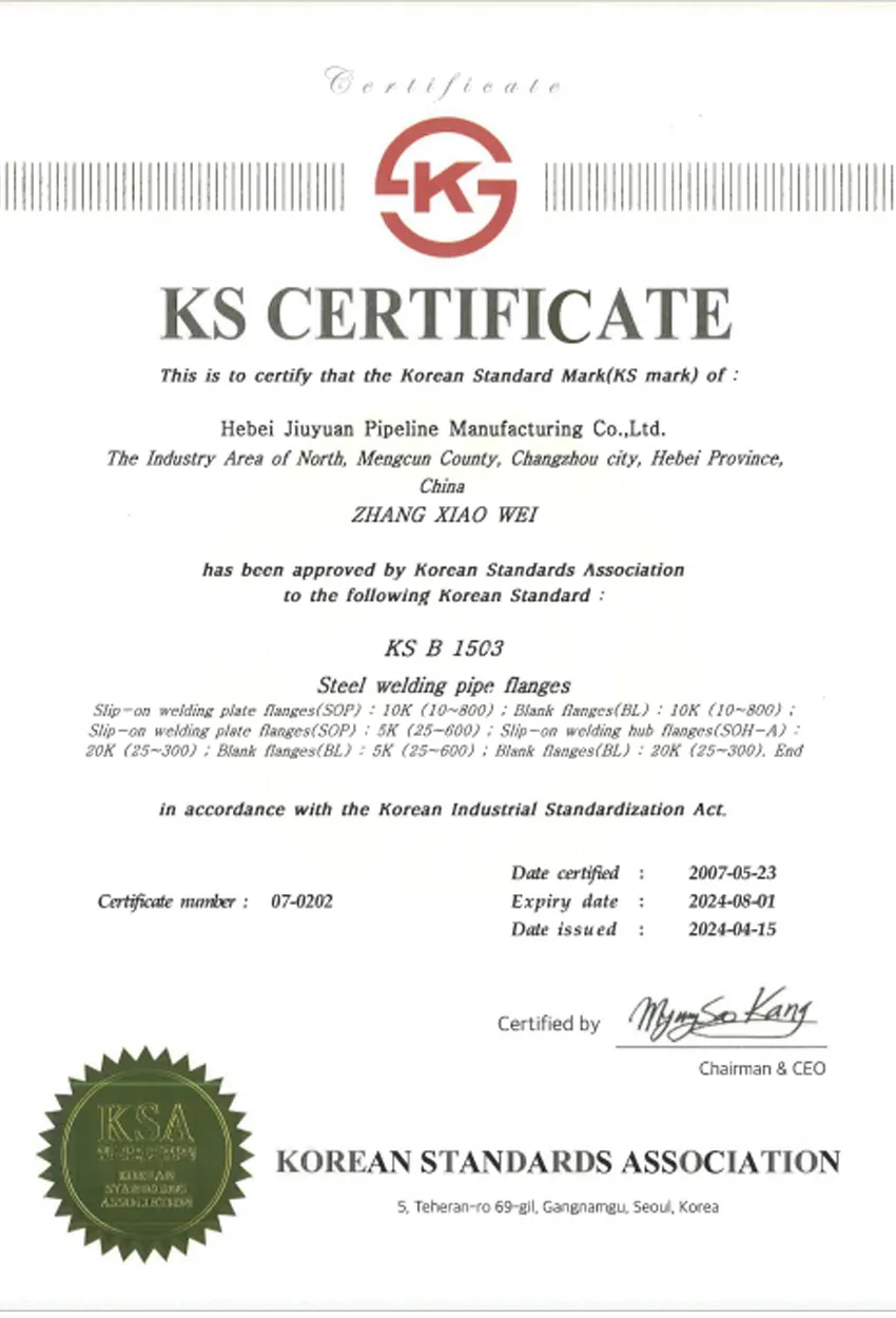 pipe fittings and flanges