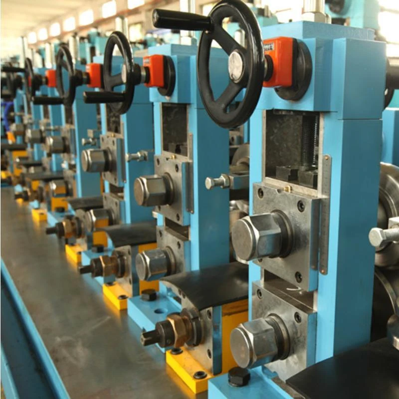 ERW76 TUBE MILL SPECIFICATION :
Round tube:	Φ20mm～Φ76mm
Square tube:	15 x 15mm～60 x 60 mm
Rectangular tube:	20 x 10mm～80 x40mm
Abnormity tube:	L/T/Z
Wall thickness:0.6mm～3.5 mm
Tube Length:	4m~9m 
Tube Length tolerance:±1.5mm
Tube mill speed	Max.100m/min
HF welder power :250KW
Bottom height of tube:800mm
Quick change system is available
