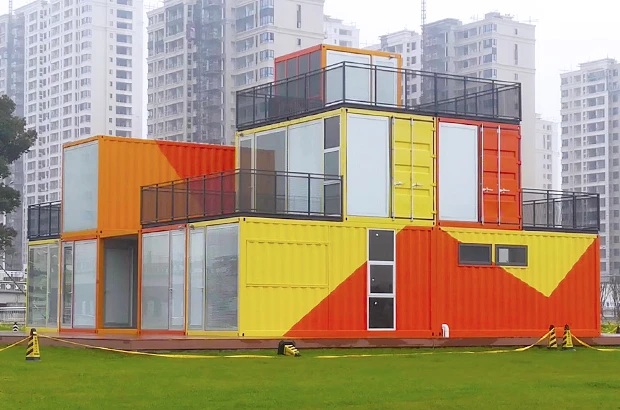 Urban container food hub — Shoreditch, London