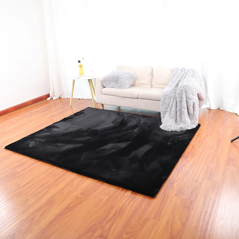 Luxury Soft Large Artificial Rabbit Fur Carpet For Living Room