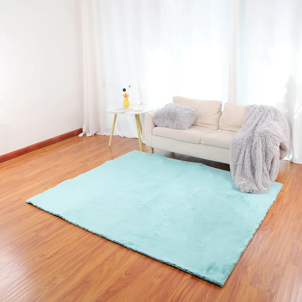 Luxury Soft Large Artificial Rabbit Fur Carpet For Living Room