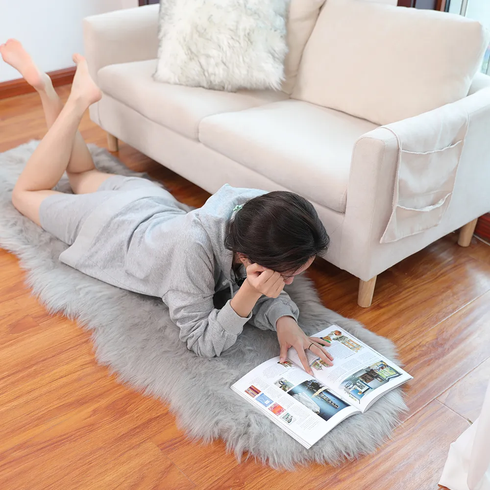 Faux Sheepskin Custom-Shaped Carpets