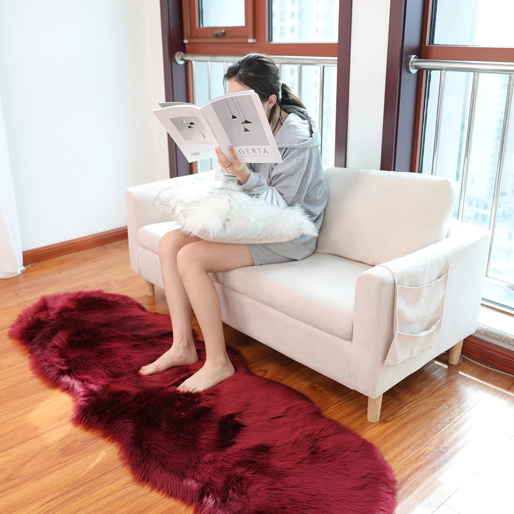 Faux Sheepskin Custom-Shaped Carpets