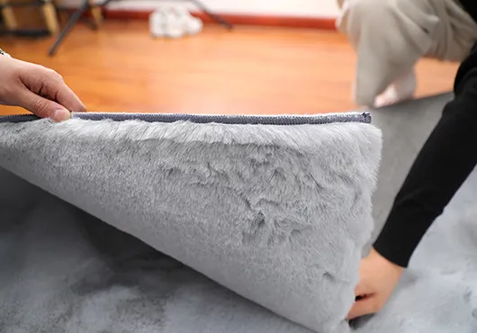 Luxury Soft Large Artificial Rabbit Fur Carpet For Living Room