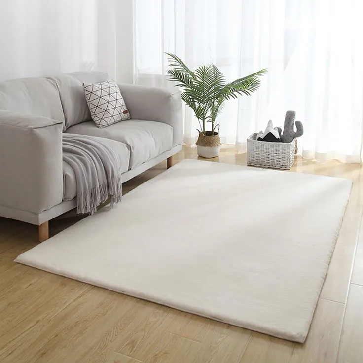 Luxury Soft Large Artificial Rabbit Fur Carpet For Living Room