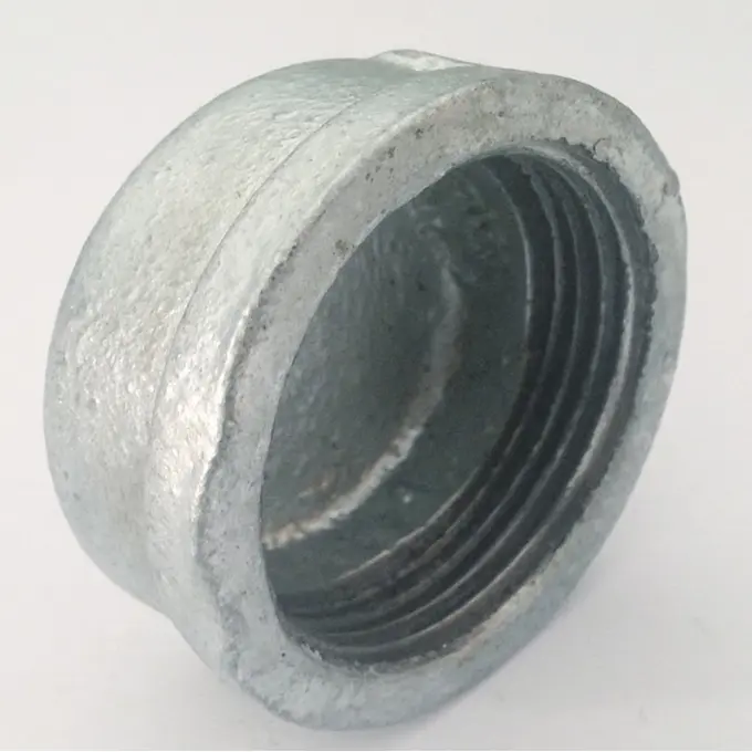 Galvanized Malleable Iron Round Cap
