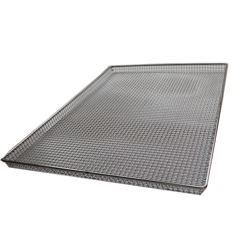 Wire Mesh Cooking Tray - 304 Stainless Steel, Rust-Resistant
