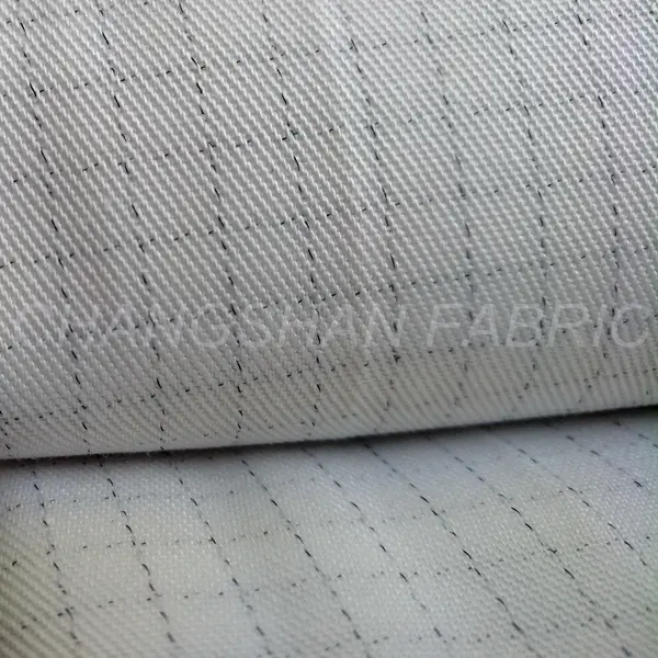 White 190GSM PES COT Antisitatic Fabric