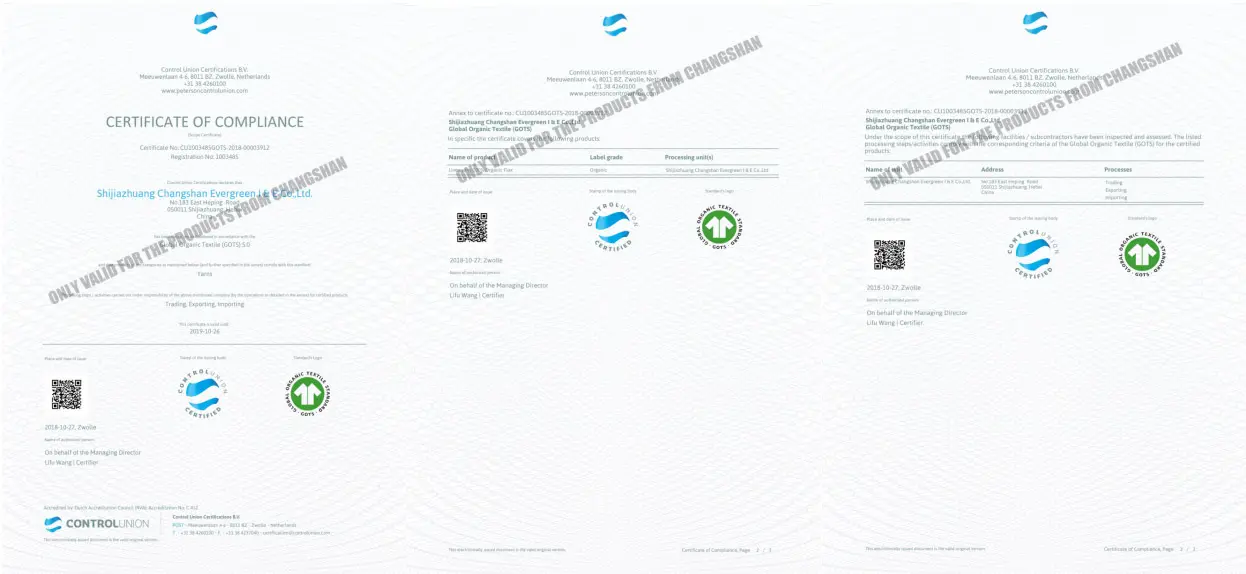 100% Organic Linen Yarn For Weaving in Raw White