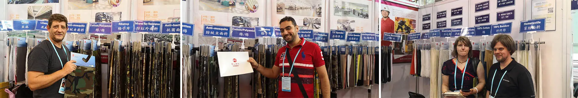 Customers come to our exhibition booth to communicate