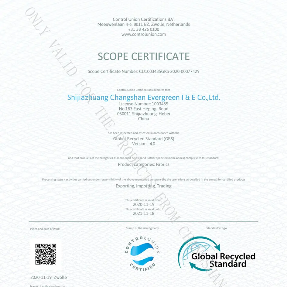 100% Recycled Polyester Yarn | GRS Certified, High Tenacity