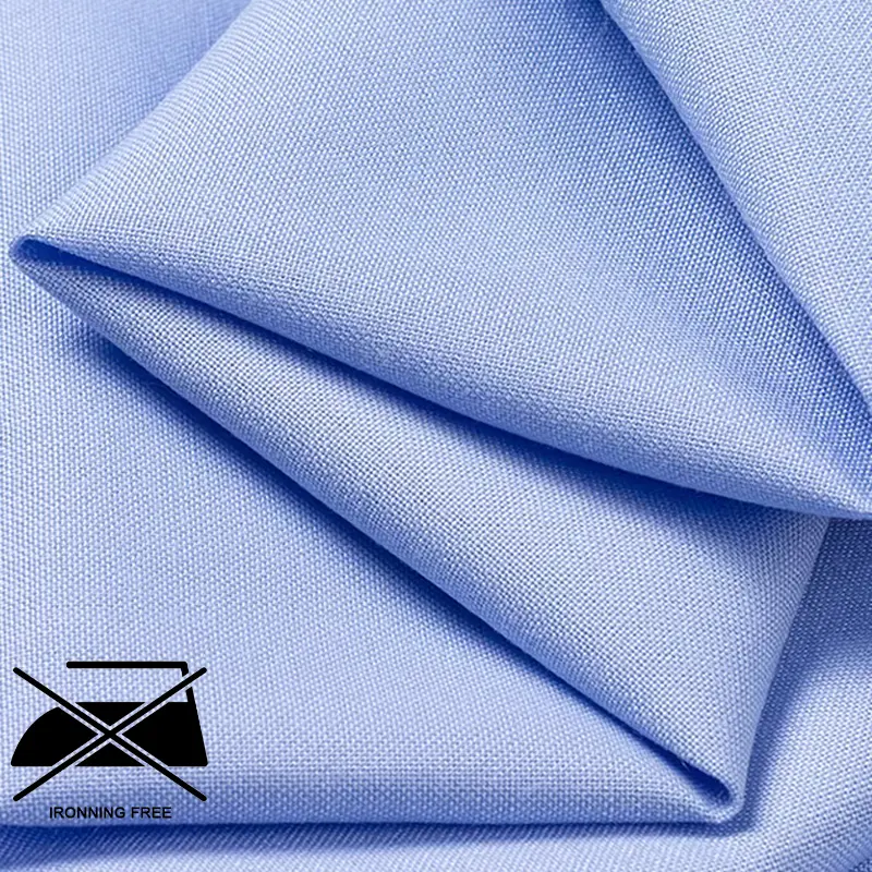 CVC Ironning Free Shirting Fabric