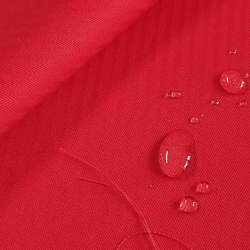 65% Polyester 35% Cotton  Herringbone Twill  Fabric with Water Repellence