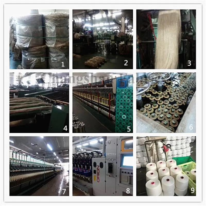 100% Organic Linen Yarn For Weaving in Raw White