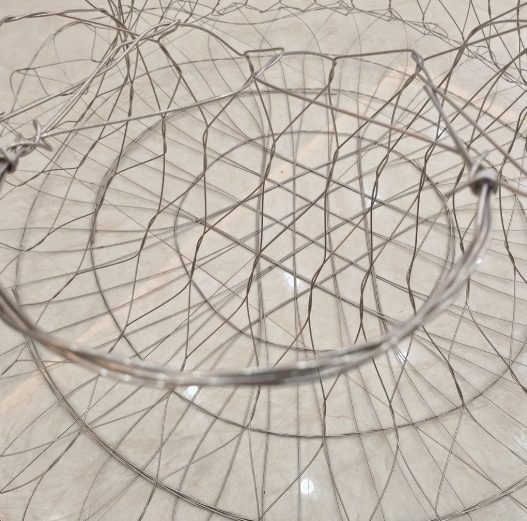 Woven wire mesh precision stamping for filters