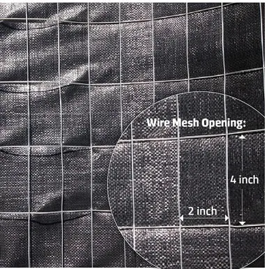 wire backed silt fence installation