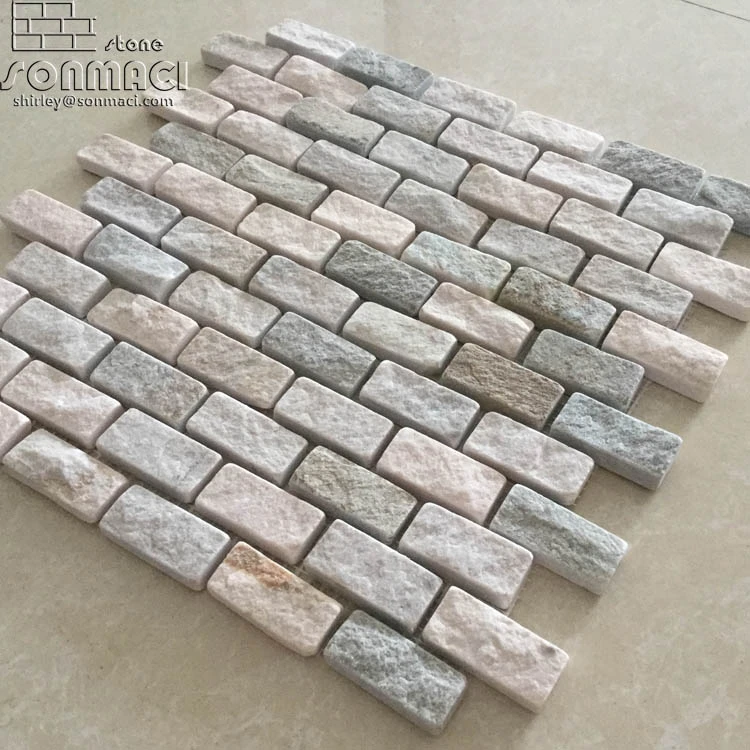 Beige Yellow Slate Mosaic Tile