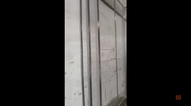 Finished Metal Guardrail Display