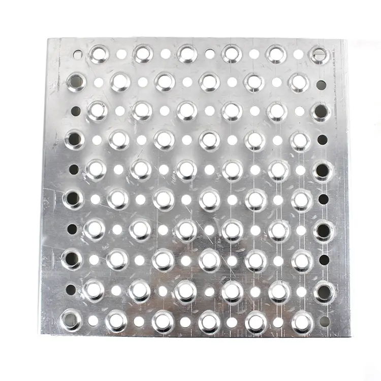Walkway Mesh Plate Anti Skid Steel Serrated Hole Tread Sheet