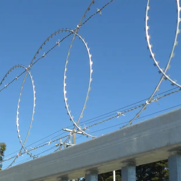 Manufacturing process and protective effect of razor barbed wire