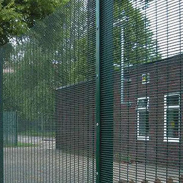 pvc coated welded mesh fence 358 anti-climbing fence
