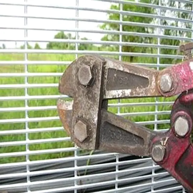 How to fix 358 dense mesh, a guardrail net with anti-climbing function