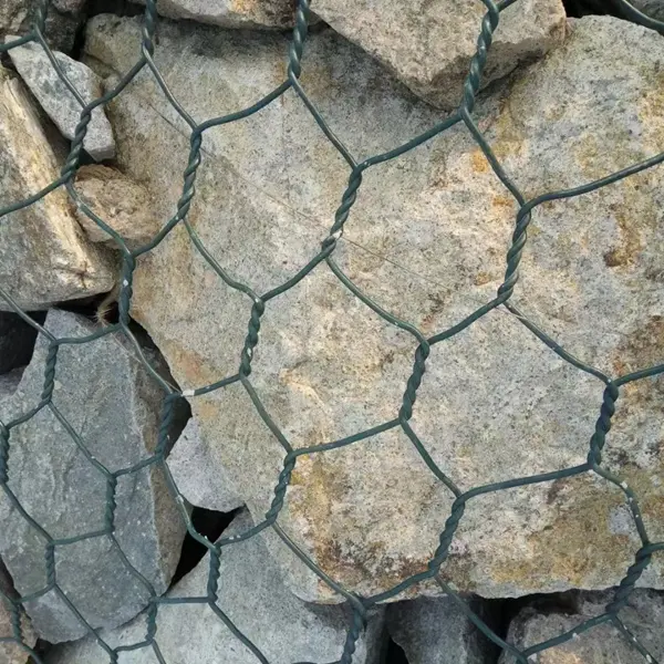 Hexagonal stone gabion wire mesh / PVC Coated Gabion Box / sack gabion wall