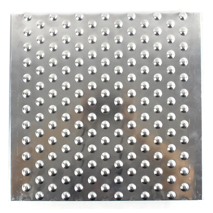 Mild Steel Perforated metal mesh punched hole plate for anti skid grating