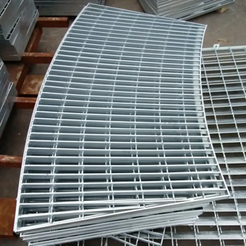 Carbon steel special shaped construction steel grating for platform stairs