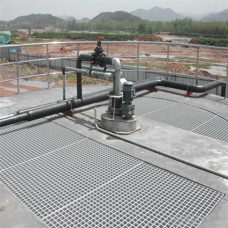 Metal Serrated Drainage Covers Steel Grid Grating To Construction Building Material