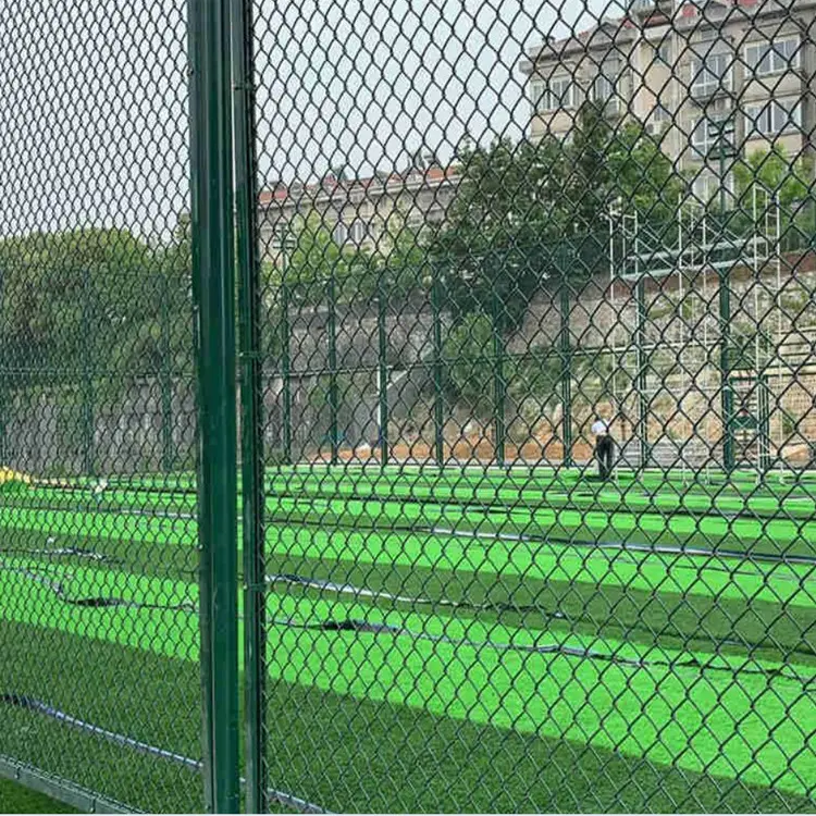 PVC Coated Galvanized Diamond Cyclone Wire Mesh Used Chain Link Fence