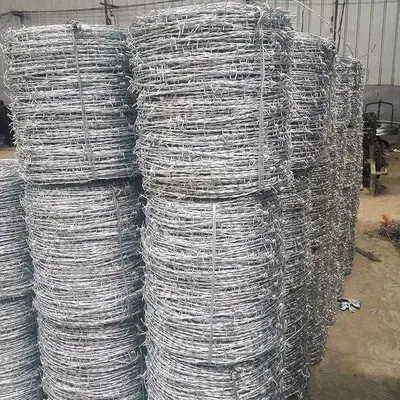 Double strand zinc-aluminum alloy coated steel wire barbed wire