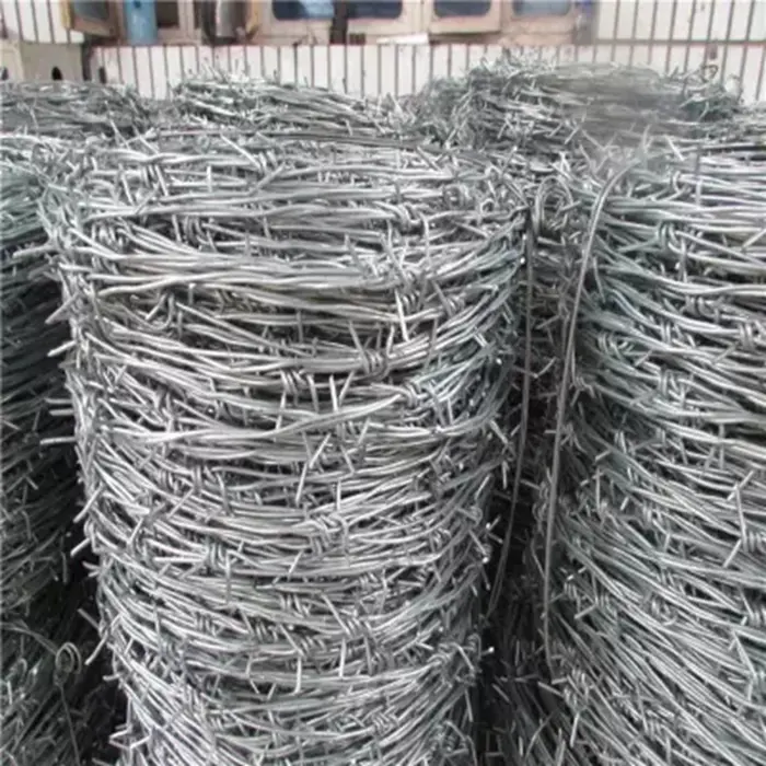 Hot Dip Galvanized iron barbed wire Mesh for Farm Prevent Climbing Fence