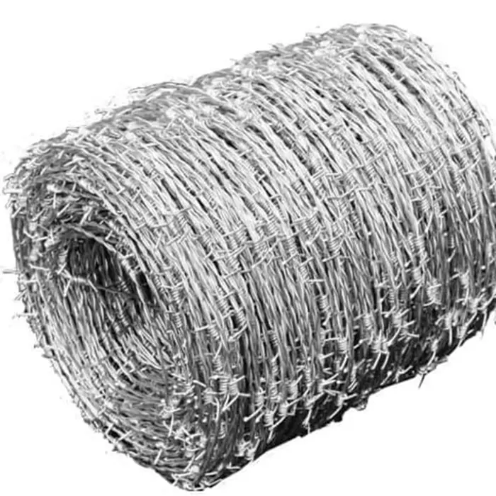 High Security Barbed Wire Galvanized Barbed Wire Mesh Fence Roll