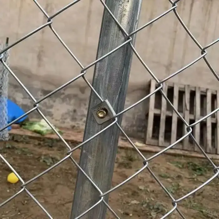 Outdoor temporary fence galvanized steel chain link fence panels