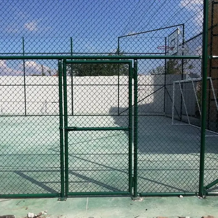 PVC coated chain link fence for sports ground