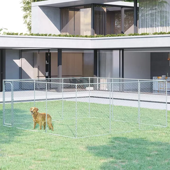 How is chain link fence made?