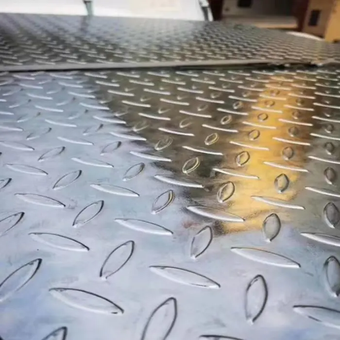 Where can anti-skid checkered plates be used?