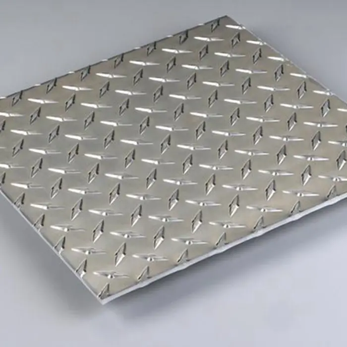 4mm 5mm Thickness Hot Dipped Galvanized Steel Checker Plate